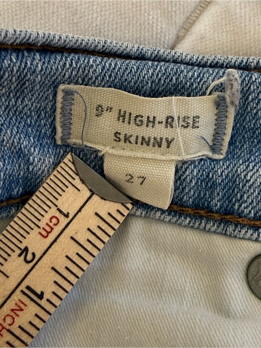 Madewell Women’s 9” High-Rise Light Wash Skinny Jeans - Size 27 - Picture 8 of 9